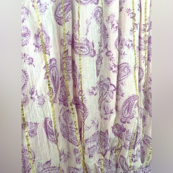 HEMANT AND NANDITA Sahar Shirred Mini Dress in Lavender NWT - Picture 7 of 7